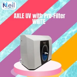 AXLE UV 4 Stage Filtration Water Purifier with Pre-Filter | Smart UV with No Tank | Works Upto 200 TDS | Free Installation | 1 Year Complete Warranty with Auto Cut-Off Technology (Black/White)
